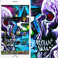 skull graffiti wallpaper theme poster