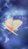 Blue butterfly flower theme capture d'écran 1