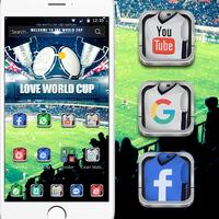 World Cup football theme 3D الملصق