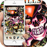 skull Street Graffiti theme أيقونة
