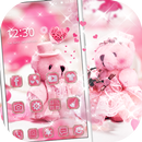 Teddy bear结婚纪念日主题+粉红结婚小熊动态壁纸 APK