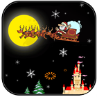 圣诞节手机主题+圣诞老人+雪花背景 icon