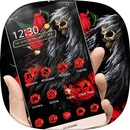 Rose Skull Cranial Theme APK