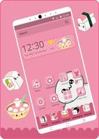 cartoon app-pink themes Affiche