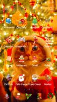 Tema bonito do gato do Natal imagem de tela 3