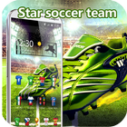 estrelas futebol Jersey tema ícone