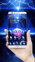Galaxy Lightning theme free poster