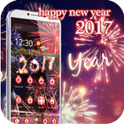 2017 Happy New Year theme 3D icône