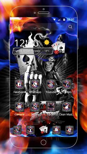 無料で デススカルテーマの壁紙地獄の火の火かき棒 アプリの最新版 Apk1 1 4をダウンロードー Android用 デススカルテーマの壁紙地獄の火の 火かき棒 Apk の最新バージョンをダウンロード Apkfab Com Jp