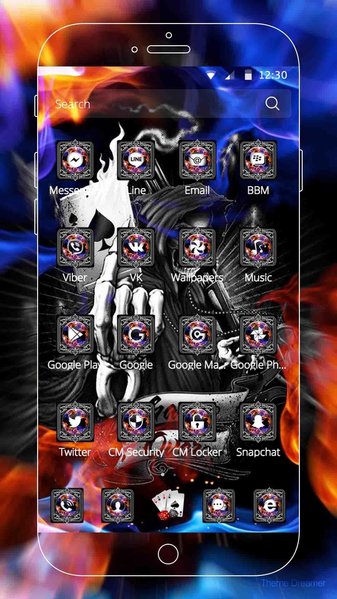 Skull Grim Reaper Theme For Android Apk Download
