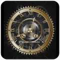 Clock Theme Luxury Gold