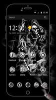 Skull Grim Reaper Smoke Theme ภาพหน้าจอ 1