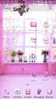 Pink cute girl wallpaper theme 截圖 2
