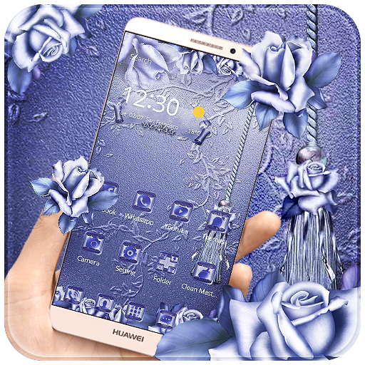 Romantic Blue Roses Theme