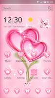 Valentine pink love  wallpaper plakat