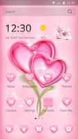 Valentine pink love  wallpaper-poster