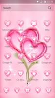 Valentine pink love  wallpaper syot layar 1