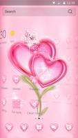 Valentine pink love  wallpaper syot layar 2