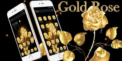 Gold Rose Theme pour Samsung Affiche