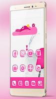 Pink Girly Theme for Android Affiche