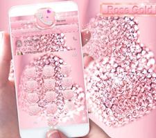 Rose goud diamant thema Love Diamond screenshot 1