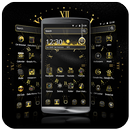 Schwarz Gold Thema APK