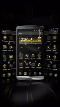 Android向けのビジネステーマの壁紙黒い金の高級時計 Apkをダウンロードしましょう