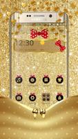 Golden Bowknot Glitter Luxury Theme screenshot 1