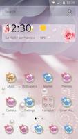 Pink Pearl Jewelry Theme Affiche