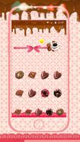 Chocolate Sweet Cakecups Pink Dessert Theme poster