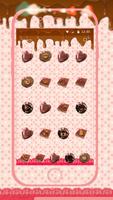 Chocolate Sweet Cakecups Pink Dessert Theme screenshot 2