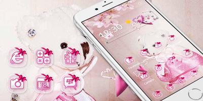 Pink Princess Bear Theme ภาพหน้าจอ 3