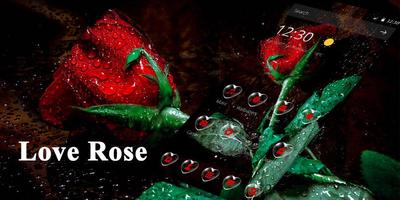 Valentine Love Rose Drop thème capture d'écran 2