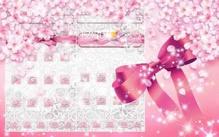 Silver Pink Bow-knot Theme ảnh chụp màn hình 2