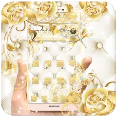 Golden Diamond Rose Theme APK download