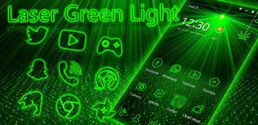 Laser light green tech Theme