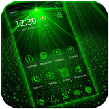 Laser light green tech Theme আইকন