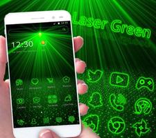 Laser light green tech Theme پوسٹر