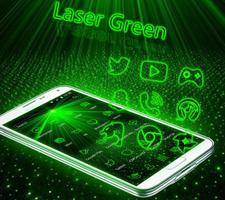 Laser light green tech Theme اسکرین شاٹ 1