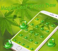 Maple leaf green dew Theme ảnh chụp màn hình 1