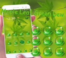 Maple leaf green dew Theme ảnh chụp màn hình 2