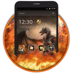 Dragon Theme Fire Launcher アプリダウンロード