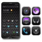 High Tech Launcher Black Theme