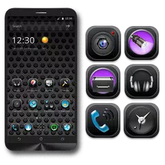 High Tech Launcher Black Theme APK download