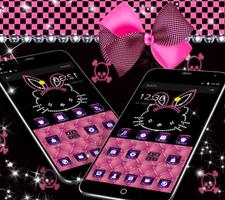 پوستر Pink Kitty Diamond Princess Theme