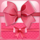 Cute pink bow theme APK