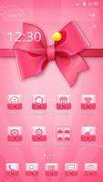 Cute pink bow theme poster