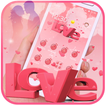 Pink love clouds theme