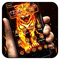 Flammender Tiger-Thema APK Herunterladen