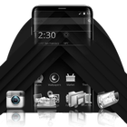 Black and Silver Mobile Theme icon